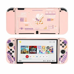 Moncon Schutzhülle Rosa TPU Slim Schale Soft Cover für Nintendo Switch OLED - Bild 1 von 8