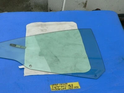 Dodge Charger cuarto panel derecho cristal ventana aire acondicionado vidrio tinte 1968-1970 OEM Foto 1 de 4