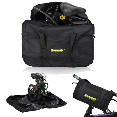 14-20" Folding Bicycle Transport Carry Bag Bike Large Storage Cycling Travel Bag - Image 1 of 4