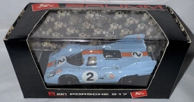 Brumm 1/43  R221 PORSCHE 917 WYER GULF OIL TEAM 1000KM MONZA 71 Italy - Image 1 of 4