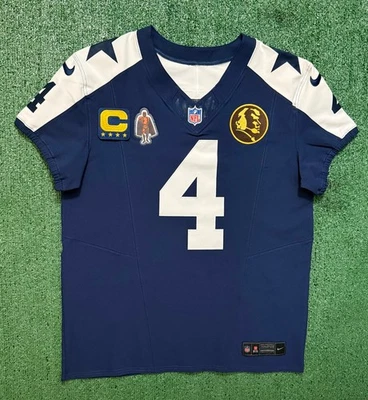 Camiseta Dak Prescott Dallas Cowboys Acción de Gracias Alt Nike Vapor Fuse Elite Talla 44 Foto 1 de 4