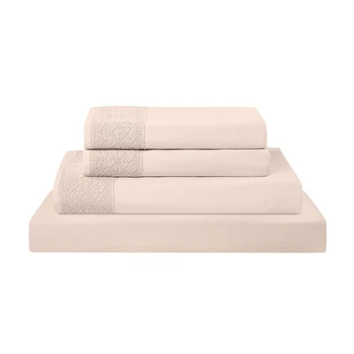 柔软超细纤维钩针花边床单-豪华超细纤维床单-含... — 第 1/4 张图片