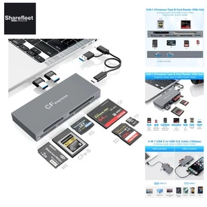 CFexpress Lecteur de Carte Type B avec USB 3.2 Gen 2 10 Gbit/s, Carte Mémoire 8 en 1... - Photo 1/10