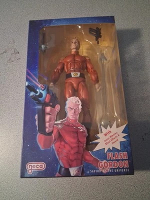 Figura NECA Flash Gordon Defensores de la Tierra Flash Gordon 2020 7" Caja Abierta Foto 1 de 4