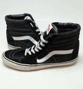 Zapatos de skate para hombre Vans Off The Wall gamuza de caña alta negros blancos 721454 talla 10 - Imagen 1 de 7