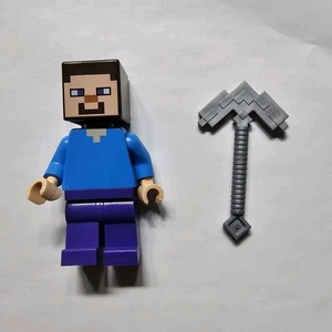 Minecraft Lego Minifigure With Pickaxe - Picture 1 of 4