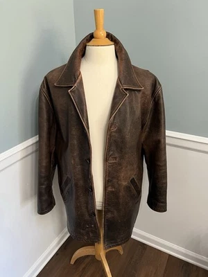 Chaqueta Dean Winchester Supernatural Oakwood Clásica Wilson Marrón Grande Cuero Foto 1 de 4