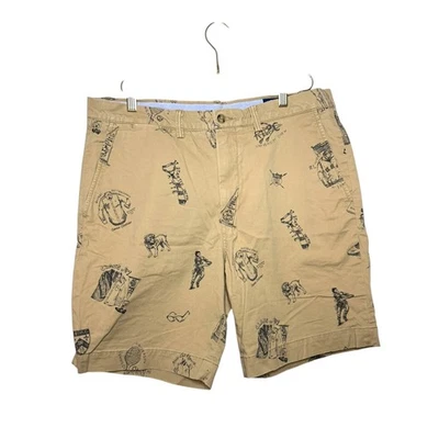 Pantalones Cortos Chinos Polo Ralph Lauren Para Hombre Talla 33 Estampado Completo Elastizados Calce Clásico Foto 1 de 4