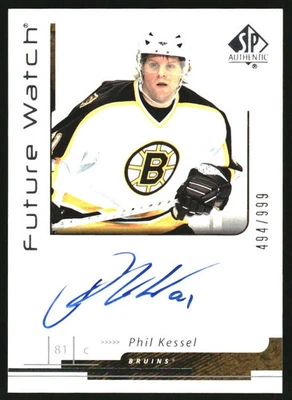 2006-07 SP Authentic #163 Phil Kessel Autograph RC Future Watch Auto /999 - Image 1 of 2