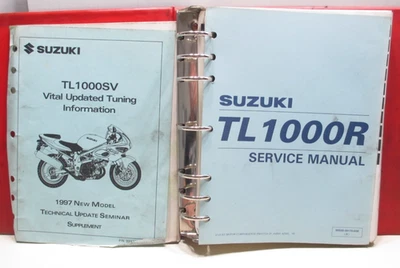 Suzuki TL 1000R 1999-2001 OEM manual de servicio e información de ajuste 99500-39170-03E Foto 1 de 4