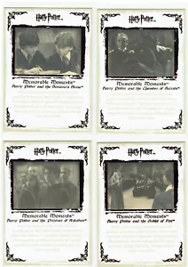 Harry Potter Memorable Moments Series 1 BRONZE COPPER 4 Card Set Promo 1 - 4 - Picture 1 of 1