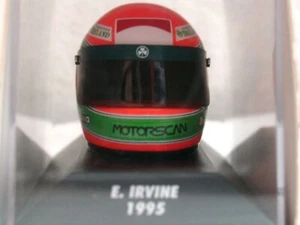WOW EXTREMELY RARE Helmet Irvine Arai Jordan GP Silverstone 1995 1:8 Minichamps - Picture 1 of 3