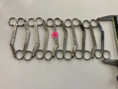 Lote De 10 Tijeras Lister Vendaje 4.5 Pulgadas Apósitos Instrumento L Foto 1 de 4