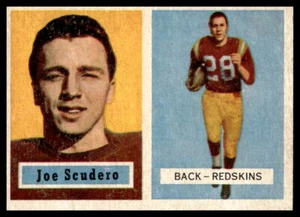 1957 Topps #98 Joe Scudero  Washington Redskins VG-VGEX - Imagen 1 de 2