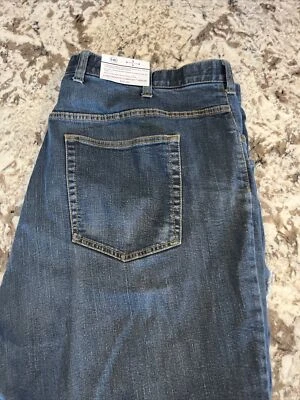 Harbor Bay 46x30 Men's Big & Tall Blue Jeans Loose Fit Medium Wash - Image 1 of 4