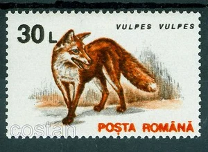 1993/1995 Red Fox,Rotfuchs,Zorro,Renard,Romania,4905 X-GWP/I,Paper variety,MNH - Picture 1 of 2