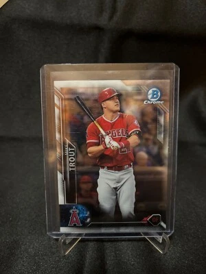 2016 Bowman Chrome #1 Mike Trout - Image 1 of 2