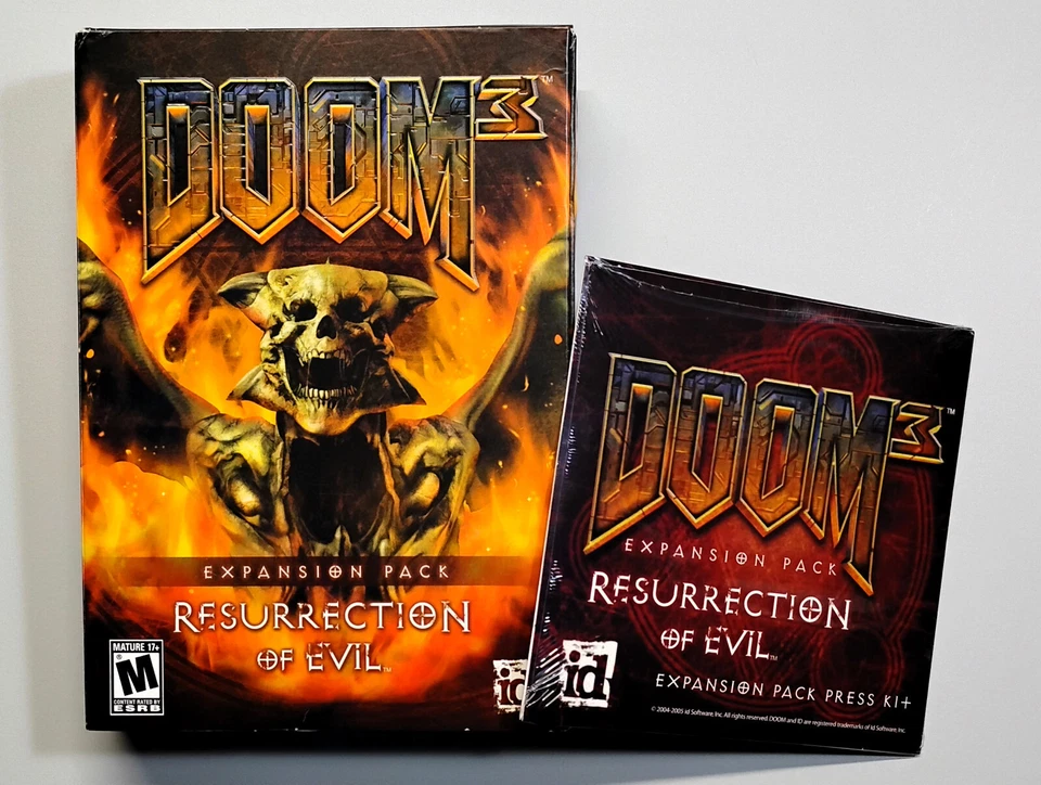 DOOM 3 Resurrection of Evil Expansion Pack PC + RARE Activision Press Kit, NEW - Image 1 of 4