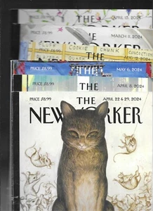New Yorker Magazine Lot Of 6 Issues 3/11 4/8 4/15 4/22-29 5/6 8/12 - Picture 1 of 6
