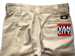 ✺Vintage✺ DICKIES x VAN CITY Men's Slim Straight Chino Pants - SIZE 30 LEG 32 - Picture 1 of 9