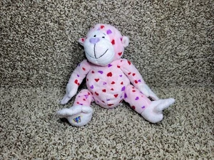 GANZ plush LOVE MONKEY pink red heart covered of Cheektowaga NY no code - Picture 1 of 4