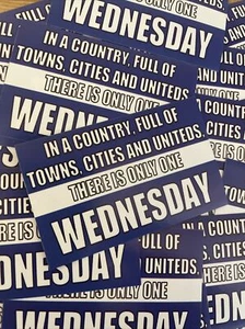 Pack of 25 X Sheffield Wednesday FC Stickers - Flag Scarf Shirt Badge Print Hat - Picture 1 of 2