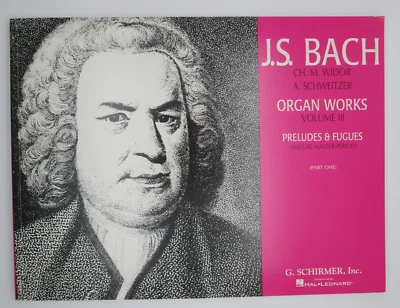 Bach Organ Works Vol. 3 Preludes and Fugues Mature Master Period (Part 1) NEW - Image 1 of 4