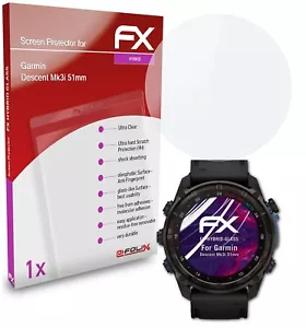 atFoliX Pellicola Vetro per Garmin Descent Mk3i 51mm 9H Armatura di protezione - Zdjęcie 1 z 4