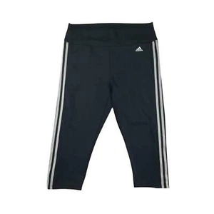 Adidas sport leggings women size XL black cropped Aeroready Primegreen - Picture 1 of 9