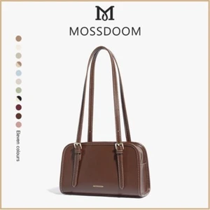 MOSSDOOM Bag PU leather Square Shoulder Women Simple Korean Coffee Fashion - Picture 1 of 6
