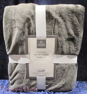 Velvet Plush Solid Throw Blanket 50"x 70" Gray - Picture 1 of 1