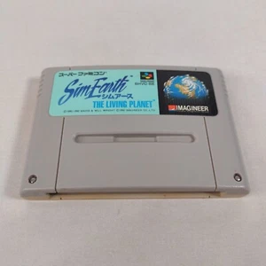 Japanese Sim Earth The Living Planet Super Famicom SFC Japan import US Seller - Picture 1 of 4