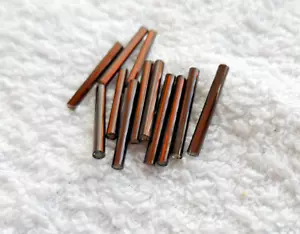 Czech (3/4") DARK BROWN STRAIGHT GLASS TUBE BUGLE BEADS Approx 150 beads - Picture 1 of 1