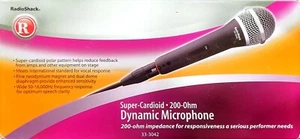 Dynamic Microphone Super-Cardioid 200 Ohm - Picture 1 of 1