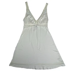 Fleur’t White Nightgown Size M/L Bridal Sexy Adjustable Straps Pajamas Lingerie - Picture 1 of 6