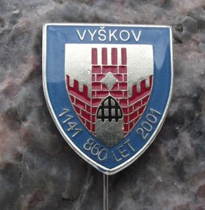 2001 Vyskov 860th Anniversary Czech Heraldic Crest Official Coat Arms Pin Badge - Picture 1 of 2