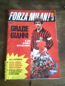 1985 FOOTBALL JOURNAL OFFICIEL AC MILAN GRAZIE GIANNI RIVERA 25 ANS FIDELITE - Imagen 1 de 7