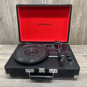 Crosley Cruiser Plus Portable Turntable/Record Player BT Speakers Black & Red - Picture 1 of 5