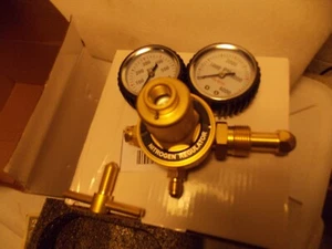 Nitrogen Argon Gas Regulator 0-600 PSIG HVAC Purging Pressure CGA580 4000 Psi - Picture 1 of 15