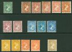 Falklands Queen Victoria 1891-1902 values to 1/-. Fresh mint. A few without...