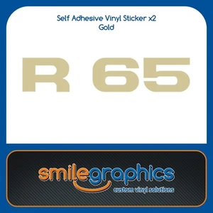 BMW R65 Monolever Battery Cover Side Panel Stickers Decals Gold - Picture 1 of 1