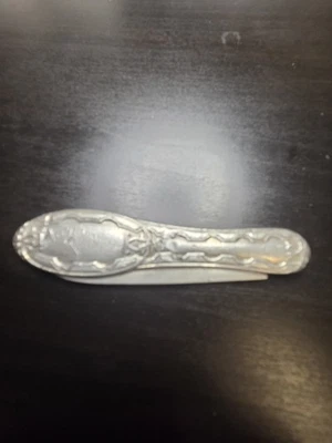 Cuchillo de fruta de plata de ley antiguo vintage Foto 1 de 4