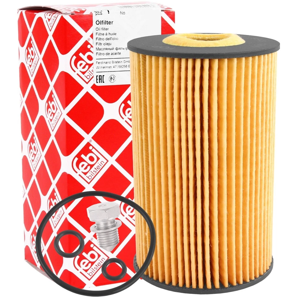 febi bilstein 36634 Ölfilter mit Dichtringen - AUDI, SEAT, SKODA, VW
