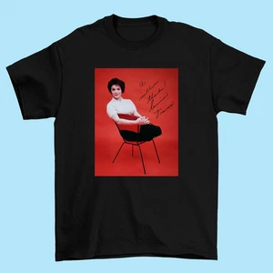 Nueva Camiseta Firmada Connie Francis Negra Hombre S-5XL SG2236 - Imagen 1 de 3