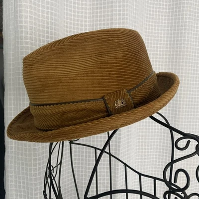 Vintage Stetson corduroy fedora Hat Size Men’s 7 1/4 60’s/70’s - Image 1 of 4