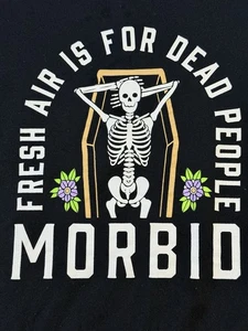 Morbid Podcast Keep It Weird" Sweatshirt "Frische Luft ist für Tote" Größe 5X - Bild 1 von 11