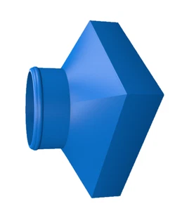 73-79 F-Series and 78-79 Bronco A/C & Heater Duct Adapters set of 4 - Picture 1 of 1