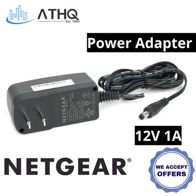 OEM NetGear 12V 1A AC DC Power Supply Adapter 332-10992-01 for Router Modem NEW - Image 1 of 4