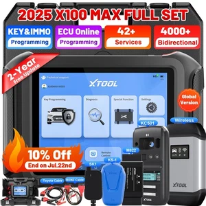 2025 XTOOL X100 MAX KC501 KS1 SK1 M822 Car key Programmer Diagnostic Scanner FCA - Picture 1 of 47