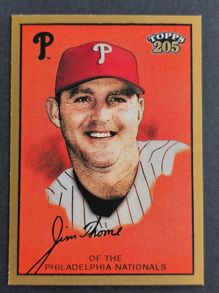 JIM THOME 2003 TOPPS 205 BASEBALL CARD #83 PHILADELPHIA PHILLIES MLB HOF - Image 1 of 1
